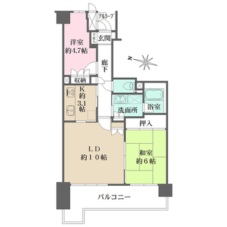 川口パークハウスの間取図