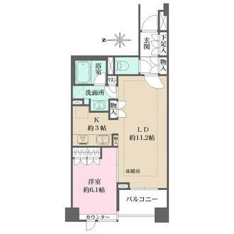 パークハウス飯田橋レジデンスの間取図