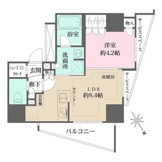 ザ・パークハウスアーバンス文京小石川の間取図