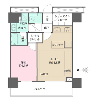 パークハウスワンズタワーの間取図