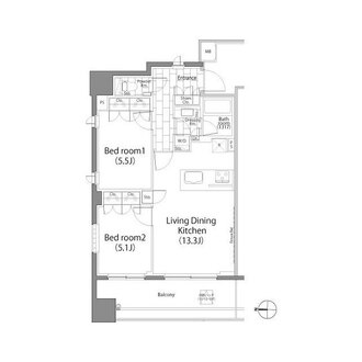パークハビオ平河町の間取図