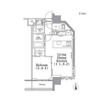 パークハビオ飯田橋の間取図