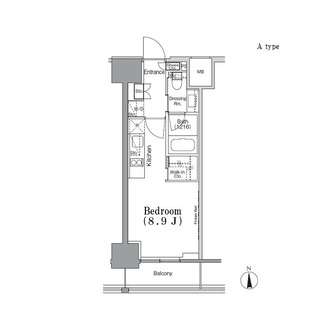 パークハビオ飯田橋の間取図