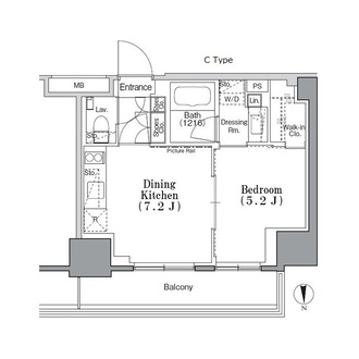 パークハビオ飯田橋の間取図