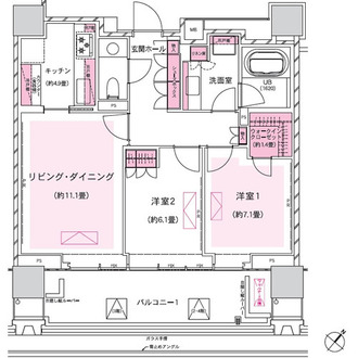 ザ・パークハウスグラン千鳥ヶ淵の間取図