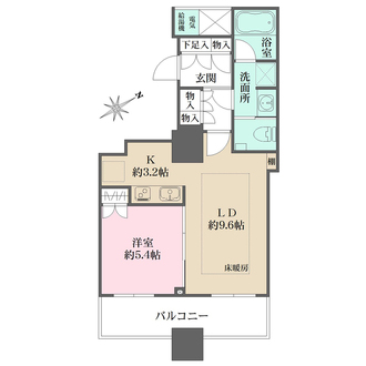 ザ・パークハウス西新宿タワー６０の間取図