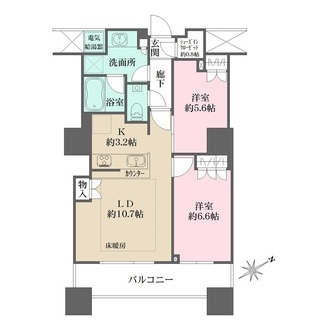 ザ・パークハウス西新宿タワー６０の間取図