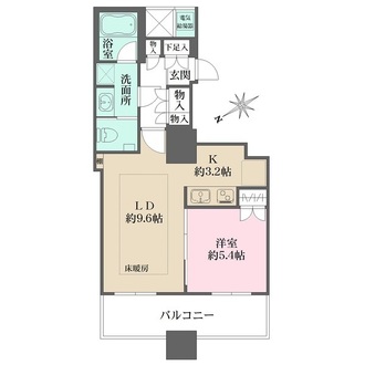 ザ・パークハウス西新宿タワー６０の間取図