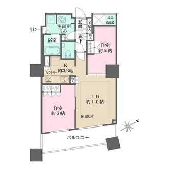 ザ・パークハウス西新宿タワー６０の間取図