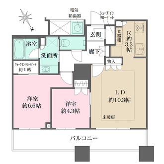ザ・パークハウス西新宿タワー６０の間取図
