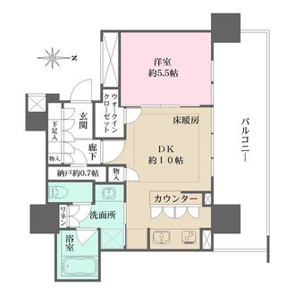 ザ・パークハウス中野タワーの間取図
