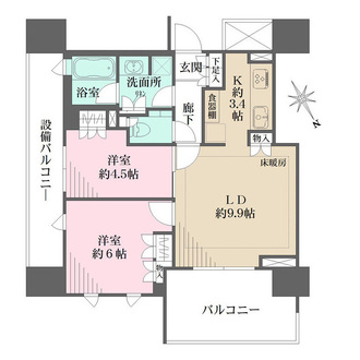 ザ・パークハウス千代田麹町の間取図