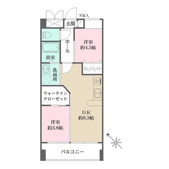アビオン中野坂上B棟の間取図