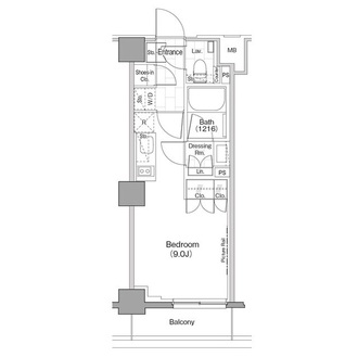 ザ・パークハビオ新宿の間取図