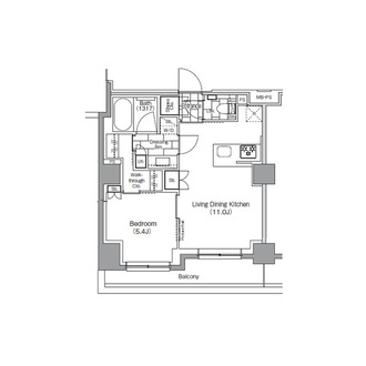 ザ・パークハビオ新宿の間取図