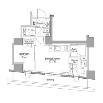 ザ・パークハビオ新宿の間取図