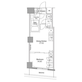 ザ・パークハビオ新宿の間取図