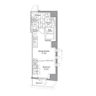 ザ・パークハビオ新宿の間取図