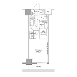ザ・パークハビオ早稲田の間取図