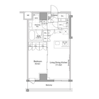 ザ・パークハビオ早稲田の間取図