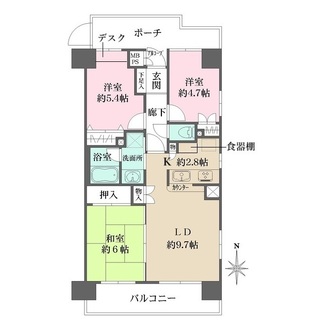 ファミール氷川台の間取図