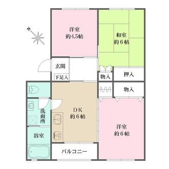 カミユ八王子Ｂ棟の間取図