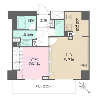 グランスイート代々木の間取図