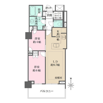グレーシアタワー三鷹の間取図