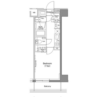 ザ・パークハビオ神楽坂香月の間取図