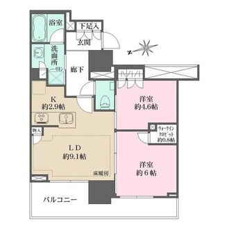 ザ・パークハウス本厚木タワーの間取図