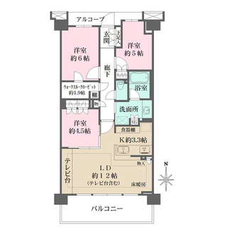ザ・パークハウス国分寺四季の森　Ｉ棟の間取図