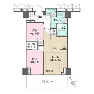 ザ・レジデンス四谷アベニューの間取図
