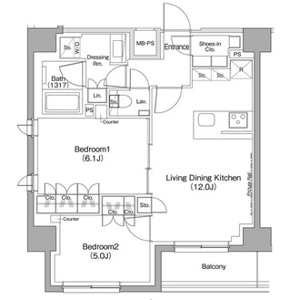 ザ・パークハビオ駒込の間取図