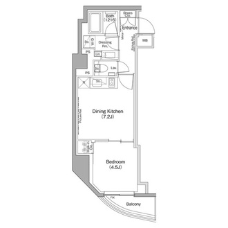 ザ・パークハビオ神楽坂の間取図