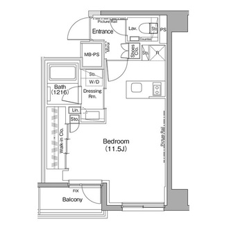 ザ・パークハビオ神楽坂の間取図