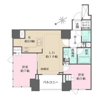 アルビオ・ザ・タワー千代田飯田橋の間取図