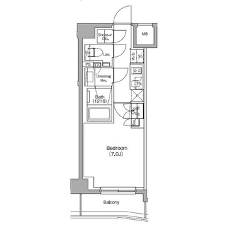 ザ・パークハビオ中野新橋の間取図