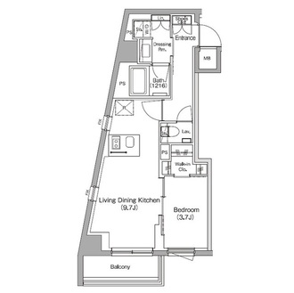 ザ・パークハビオ中野新橋の間取図