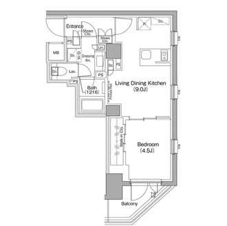 ザ・パークハビオ新高円寺の間取図
