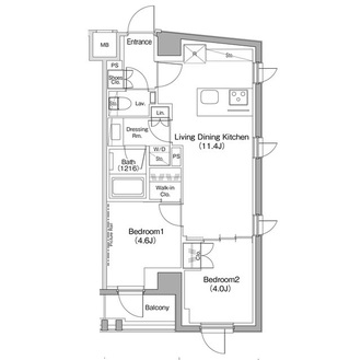 ザ・パークハビオ新高円寺の間取図
