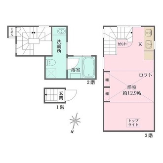 グランエッグス新宿中井の間取図