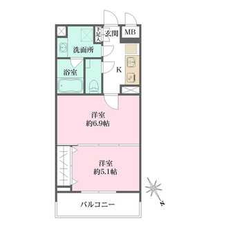 SILVERADO SHIBASAKI-CHOの間取図