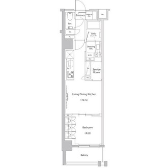 ザ・パークハビオ文京江戸川橋の間取図