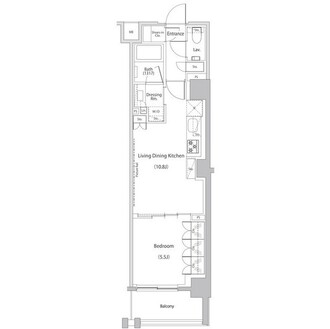 ザ・パークハビオ文京江戸川橋の間取図