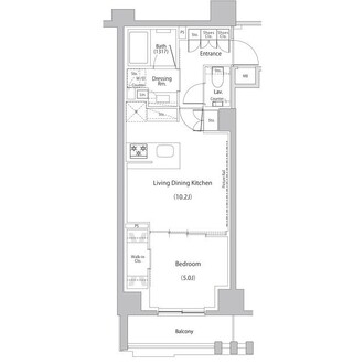 ザ・パークハビオ文京江戸川橋の間取図