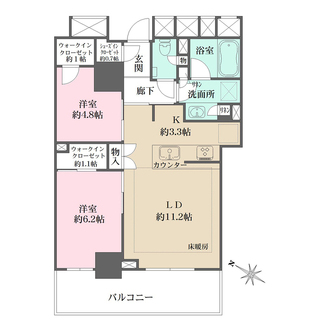 ザ・パークハウス川越タワーの間取図