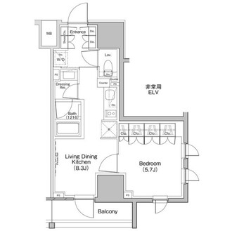 ザ・パークハビオ板橋区役所前の間取図