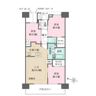 パークホームズ川口　ザ　レジデンスの間取図