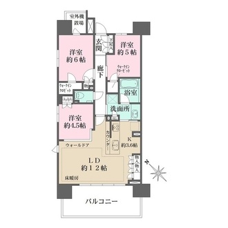 ザ・パークハウス大宮吉敷町翠邸の間取図