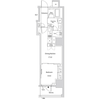 ザ・パークハビオ新中野の間取図